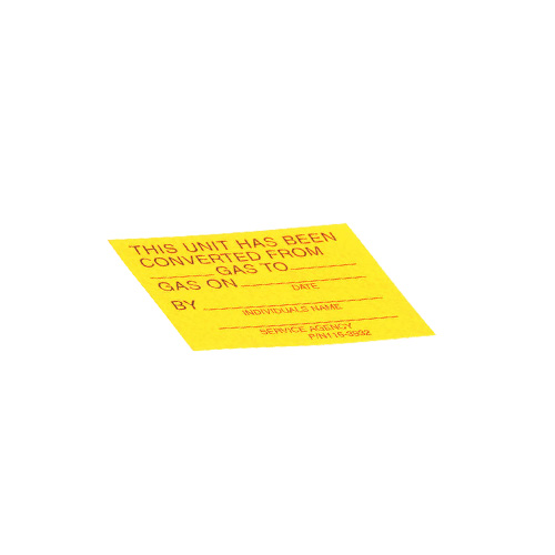 Label, Parts Service 