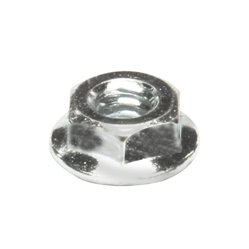Nut,1/4-20 Hex Ser. Flange Zn 
